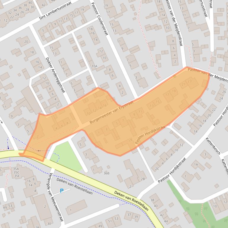 Kaart van postcodegebied 5243TH.