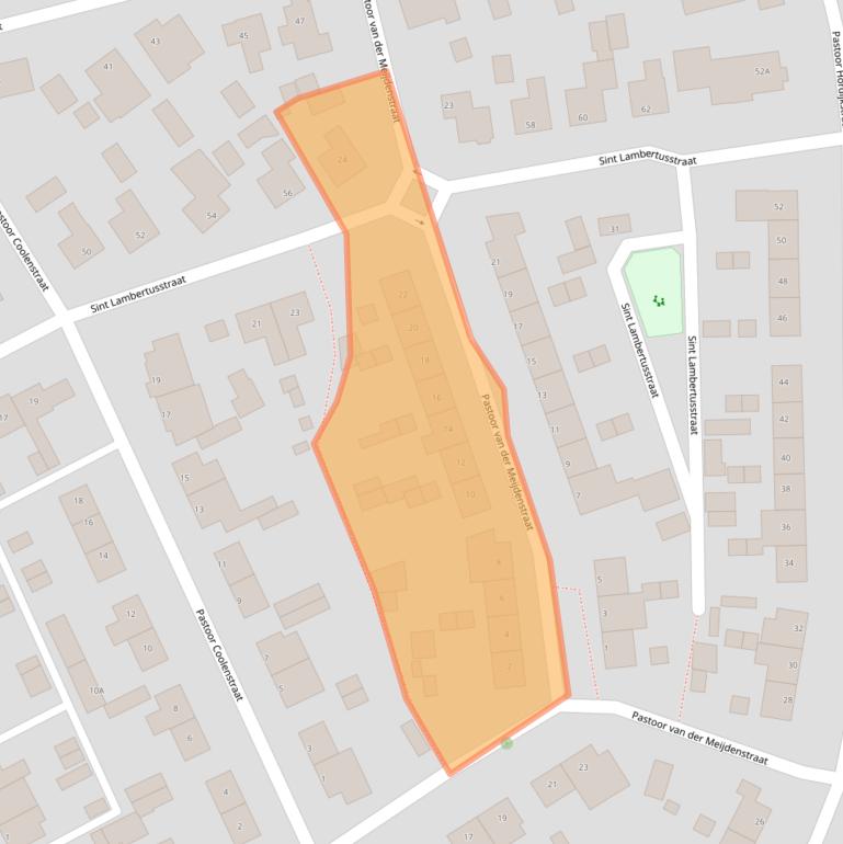 Kaart van postcodegebied 5243TM.