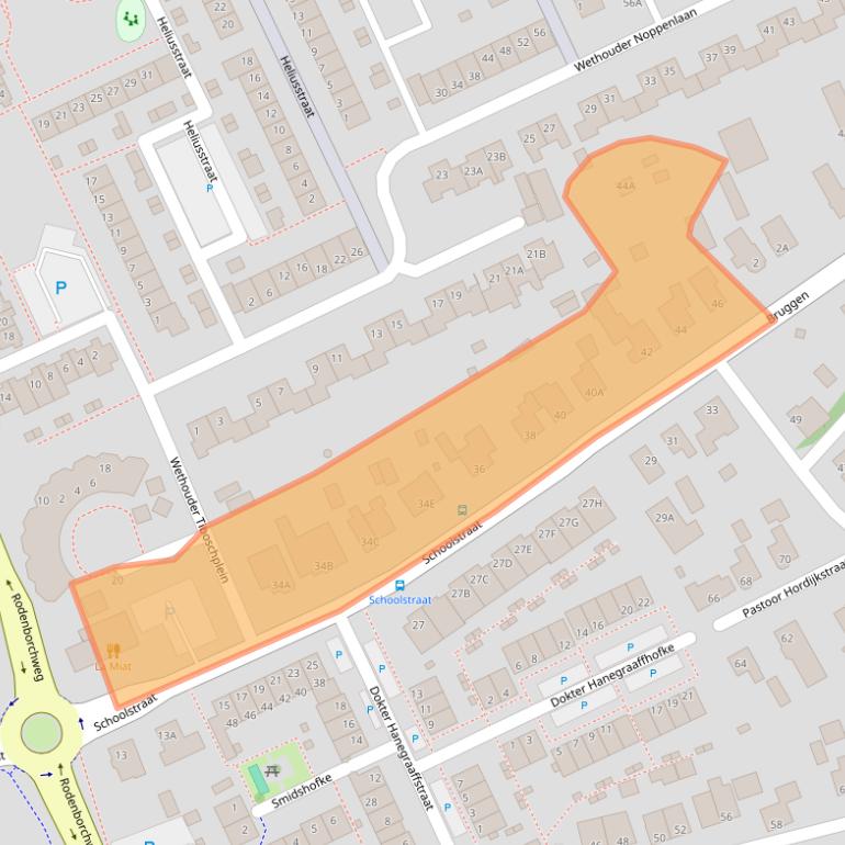 Kaart van postcodegebied 5243VC.