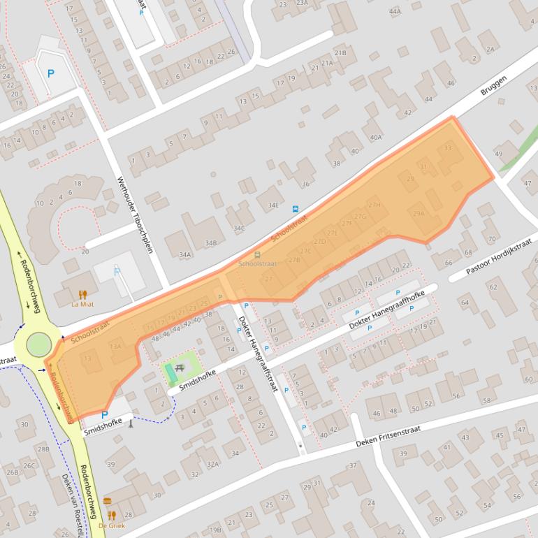 Kaart van postcodegebied 5243VD.