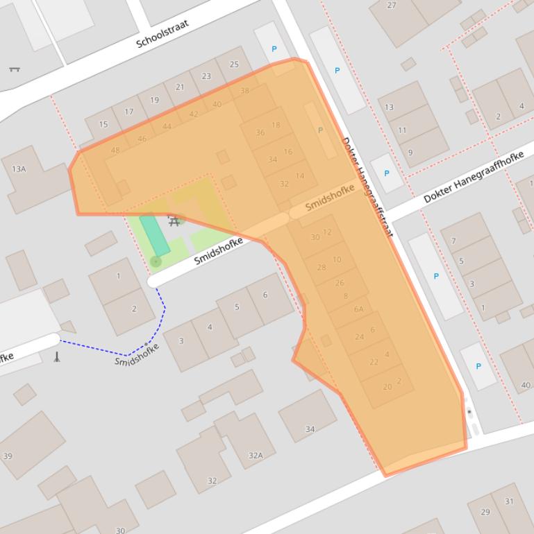 Kaart van postcodegebied 5243VJ.