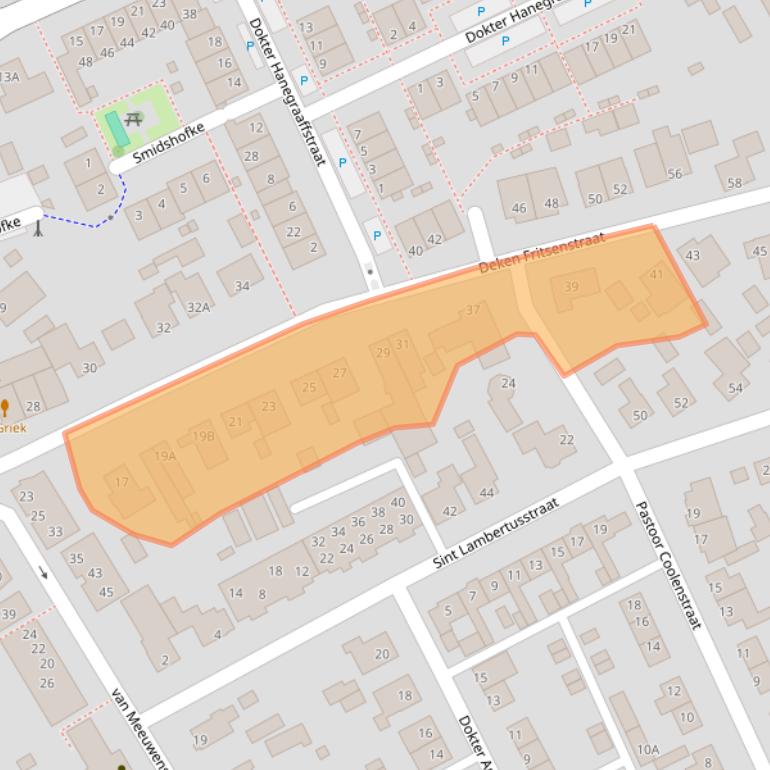 Kaart van postcodegebied 5243VL.