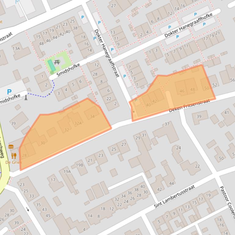 Kaart van postcodegebied 5243VP.