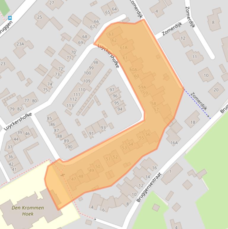 Kaart van postcodegebied 5243WD.