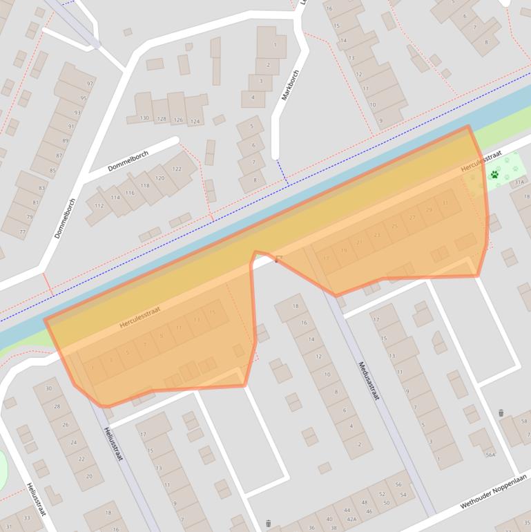 Kaart van postcodegebied 5243XC.