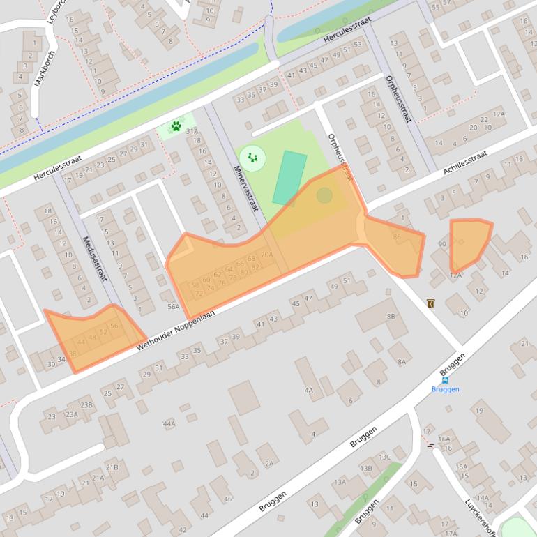 Kaart van postcodegebied 5243XN.