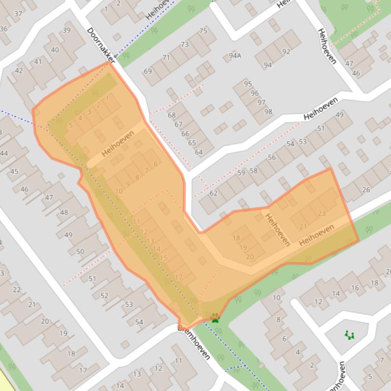 Kaart van postcodegebied 5244GH.