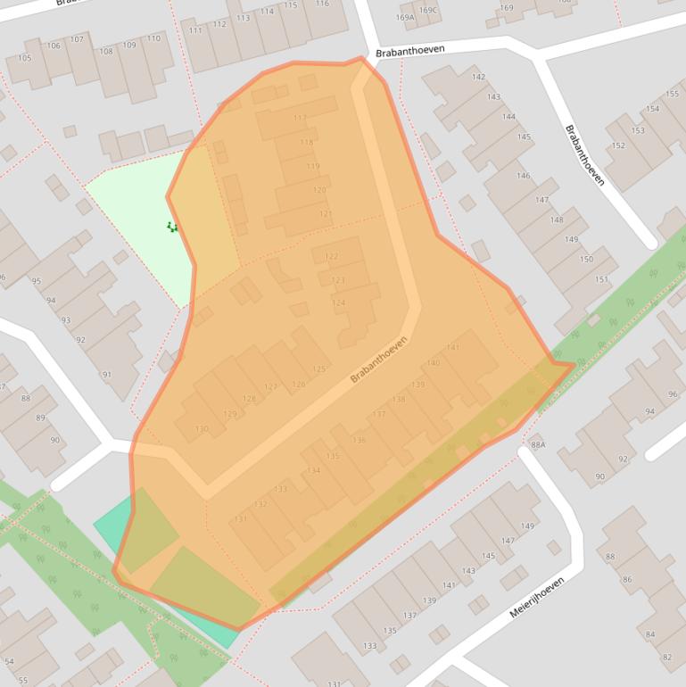 Kaart van postcodegebied 5244HL.