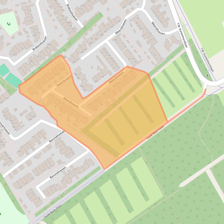 Kaart van postcodegebied 5244HT.
