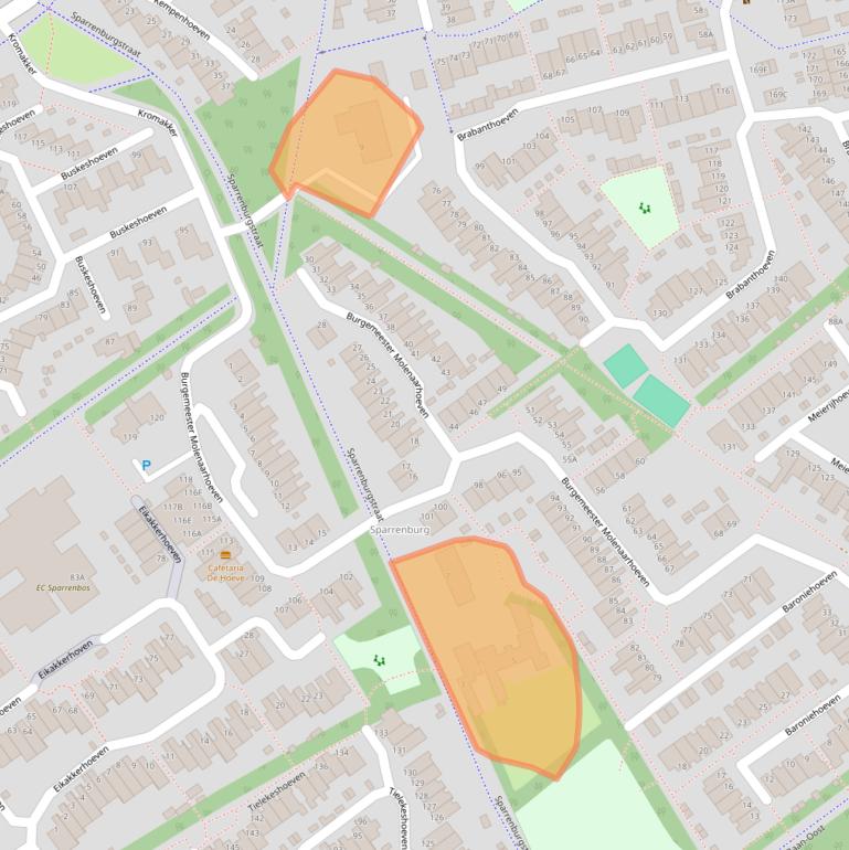 Kaart van postcodegebied 5244JC.