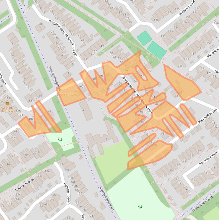 Kaart van postcodegebied 5244JH.
