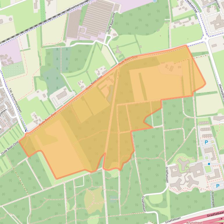 Kaart van postcodegebied 5244NE.