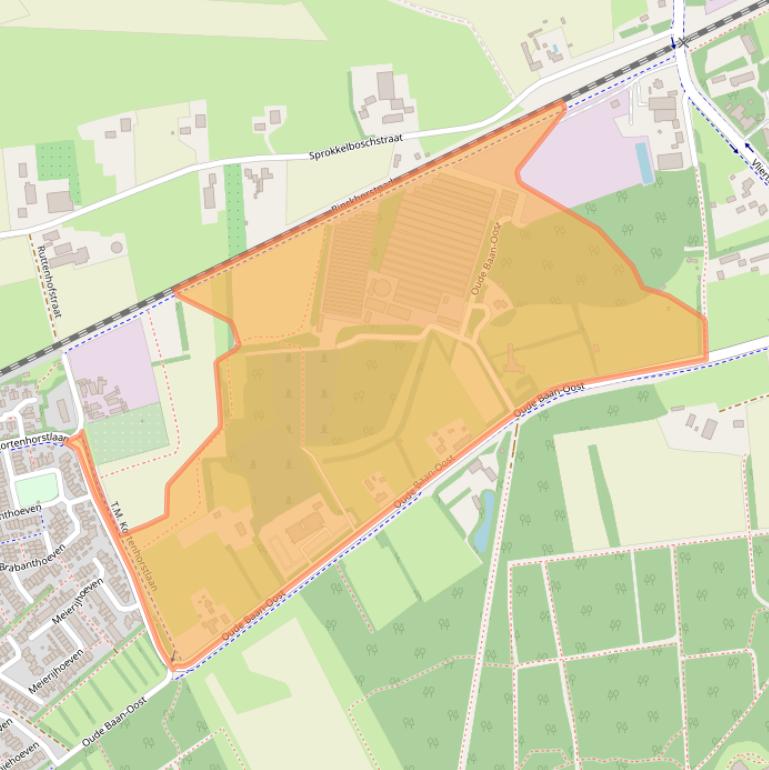 Kaart van postcodegebied 5244NG.