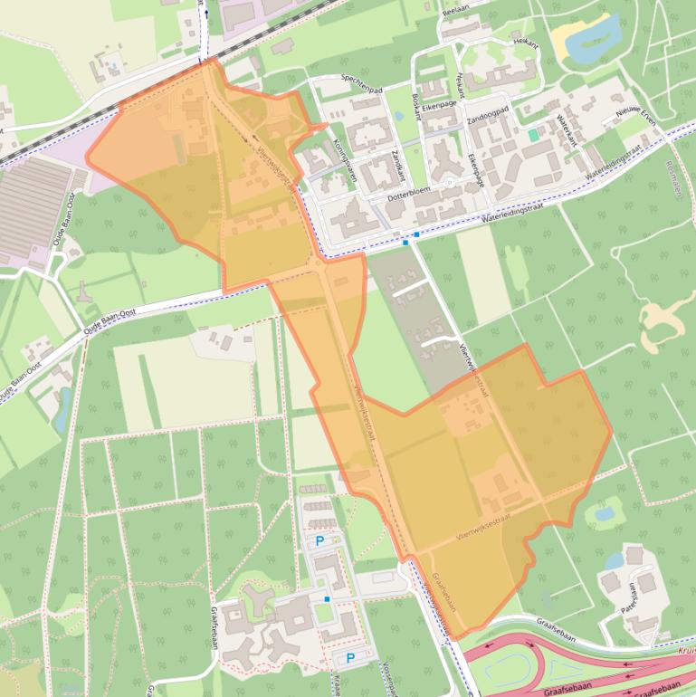Kaart van postcodegebied 5244NH.