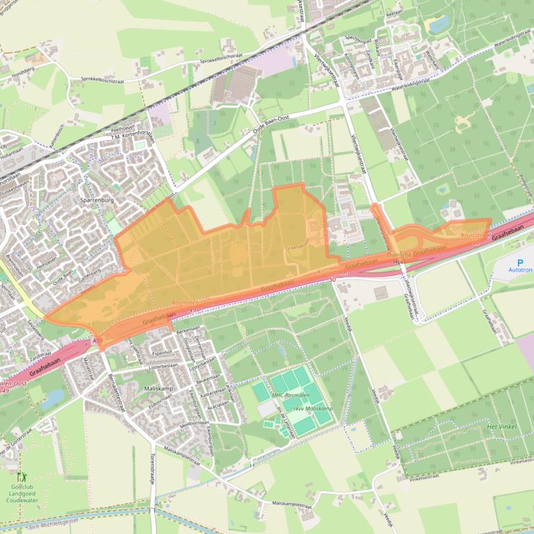Kaart van postcodegebied 5244NL.