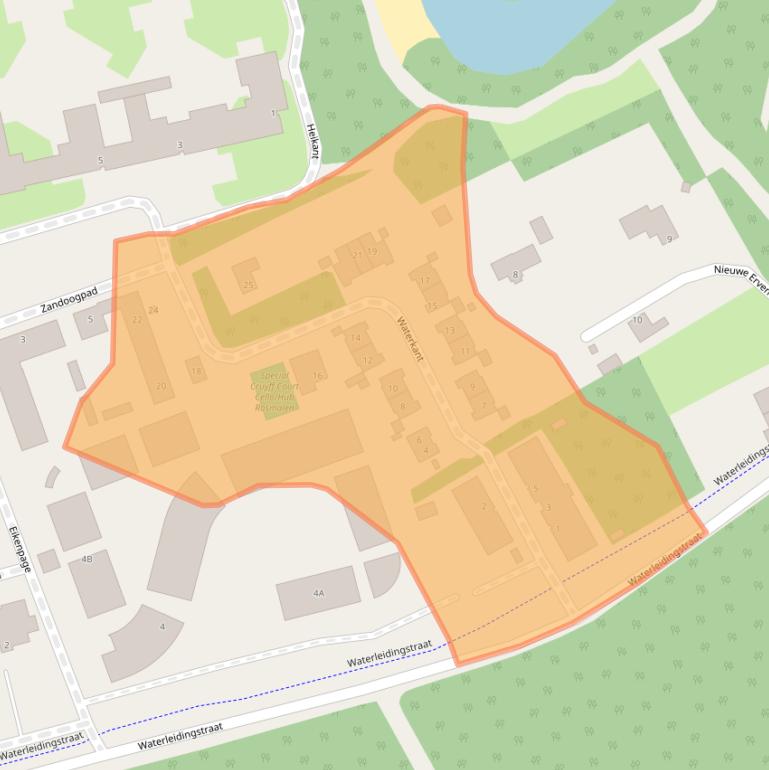 Kaart van postcodegebied 5244PS.