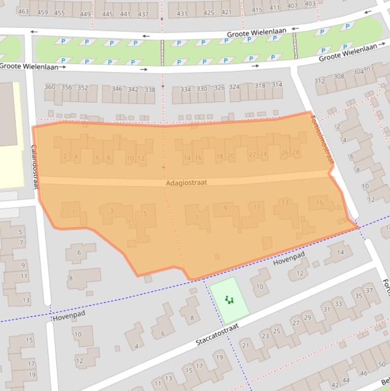 Kaart van postcodegebied 5245AC.