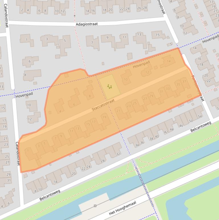 Kaart van postcodegebied 5245AD.