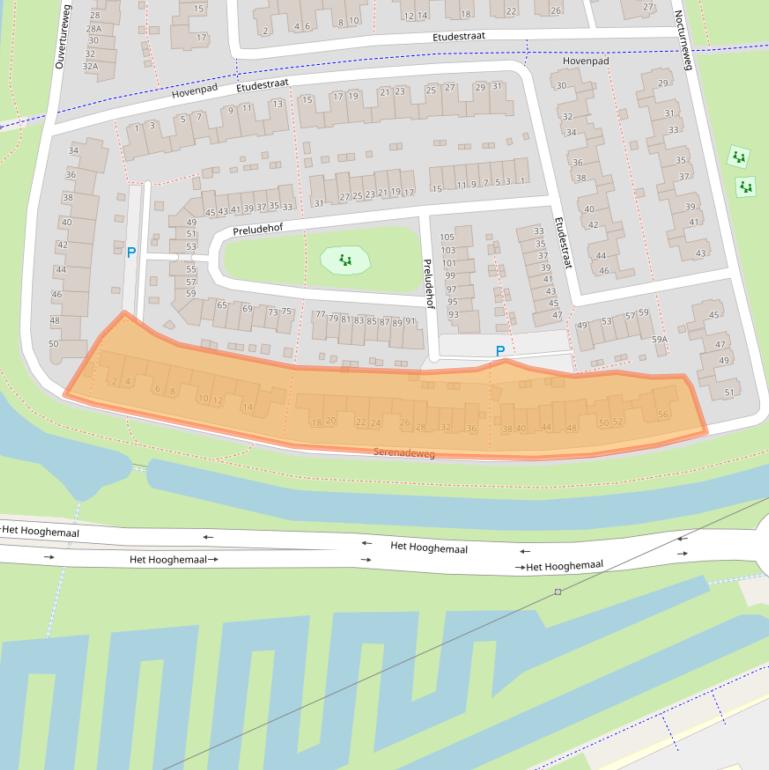 Kaart van postcodegebied 5245AT.