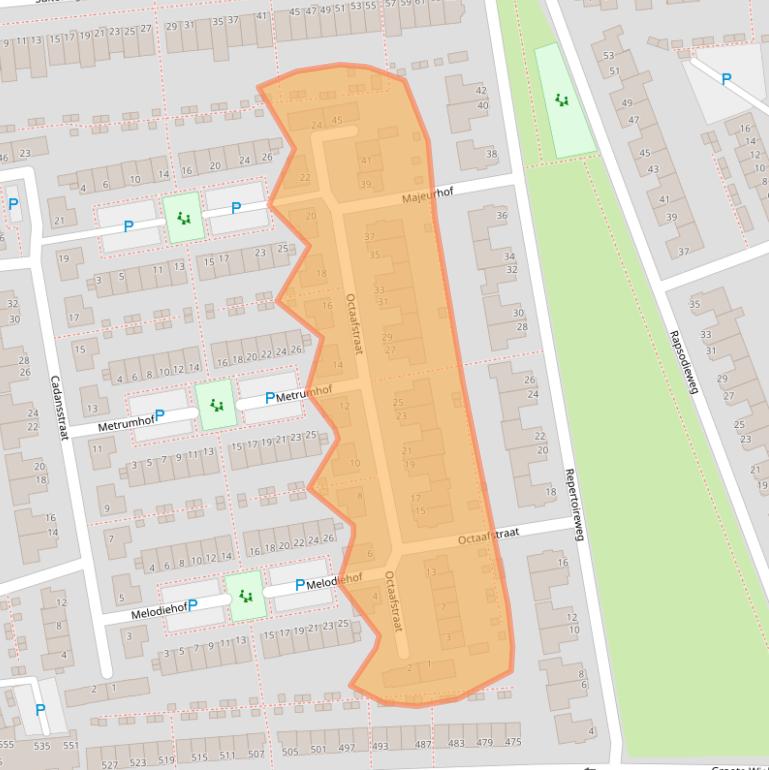 Kaart van postcodegebied 5245BN.