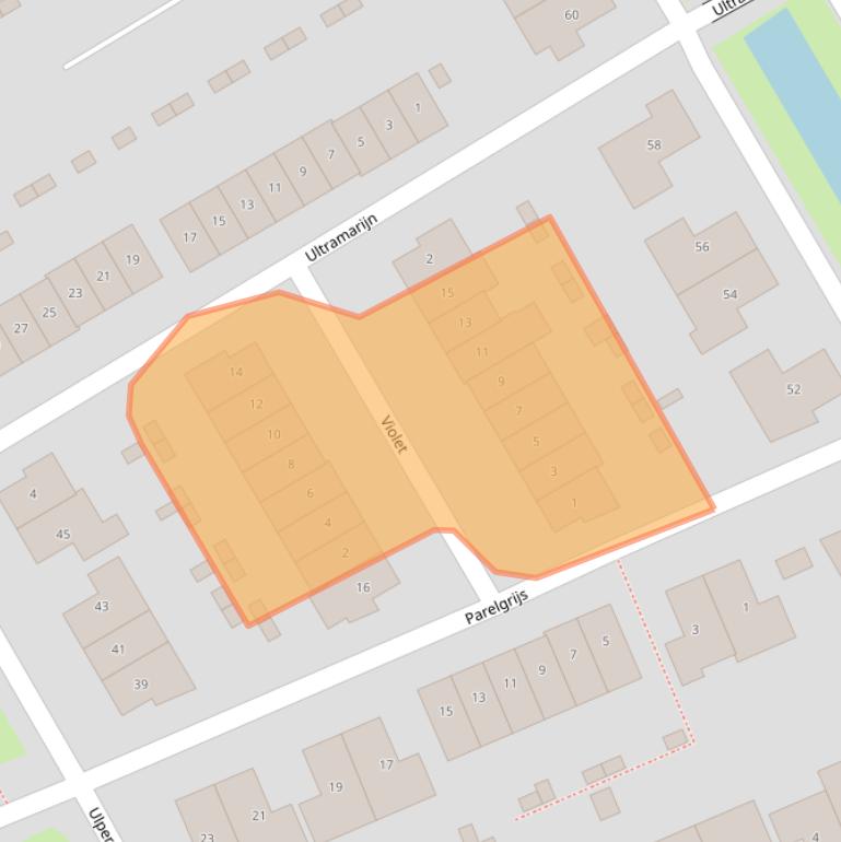 Kaart van postcodegebied 5245CM.