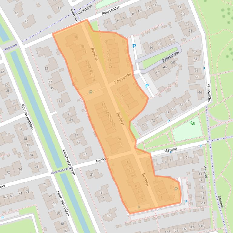 Kaart van postcodegebied 5245CR.