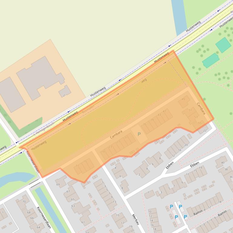 Kaart van postcodegebied 5245CV.