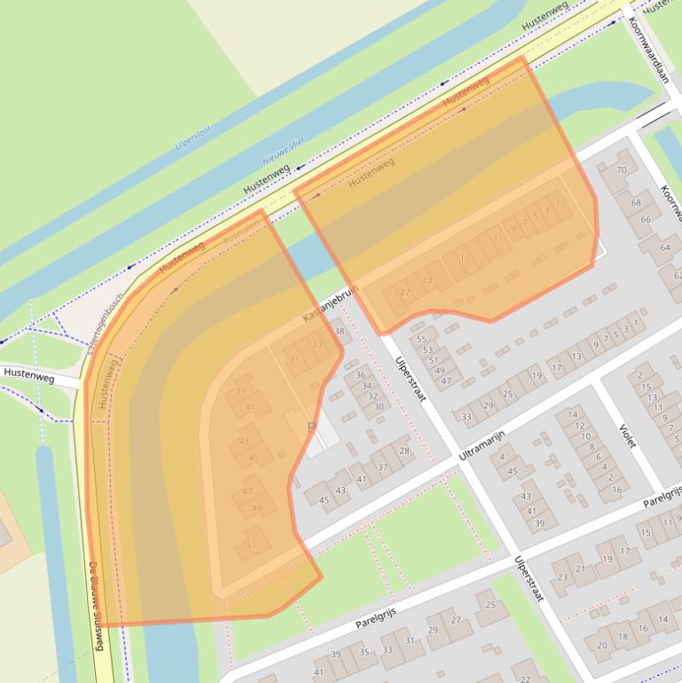 Kaart van postcodegebied 5245DB.