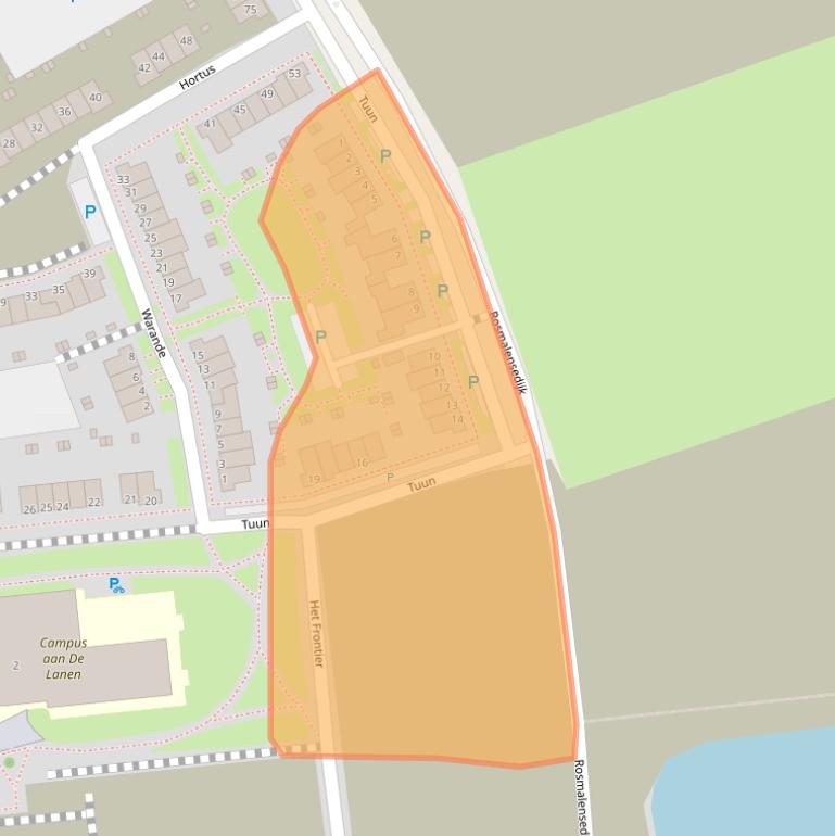 Kaart van postcodegebied 5245DV.