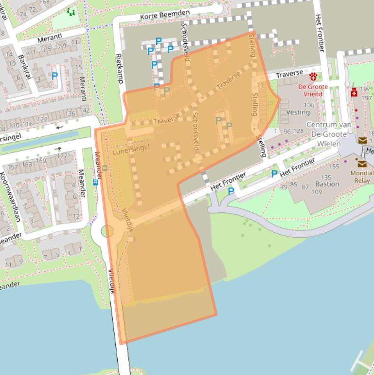 Kaart van postcodegebied 5245EA.