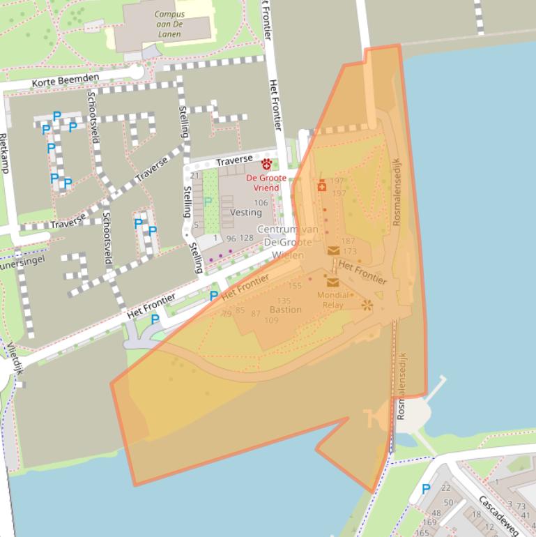 Kaart van postcodegebied 5245ED.