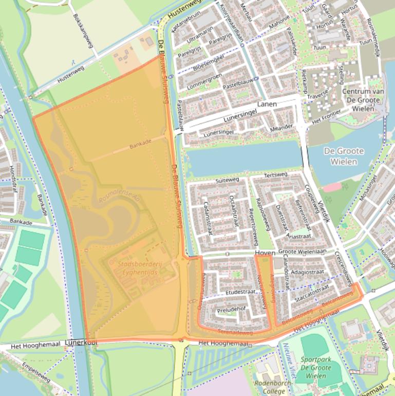 Kaart van postcodegebied 5245NB.