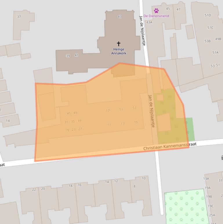 Kaart van postcodegebied 5246AB.