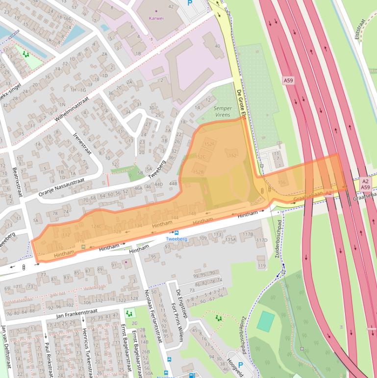 Kaart van postcodegebied 5246AK.