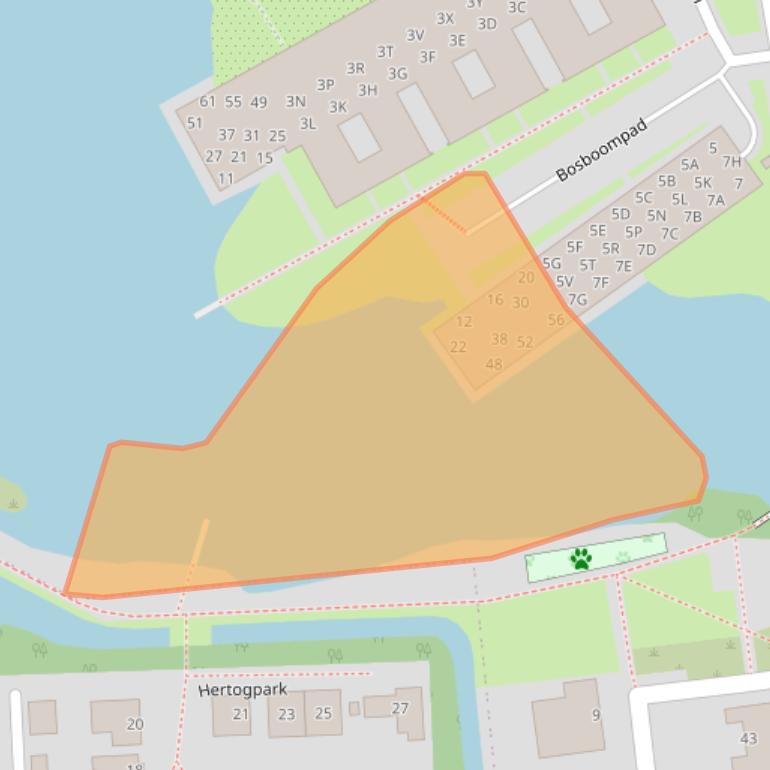 Kaart van postcodegebied 5246BV.