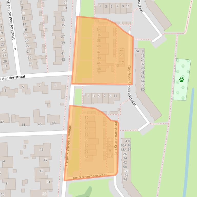 Kaart van postcodegebied 5246CC.