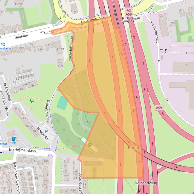 Kaart van postcodegebied 5246CE.