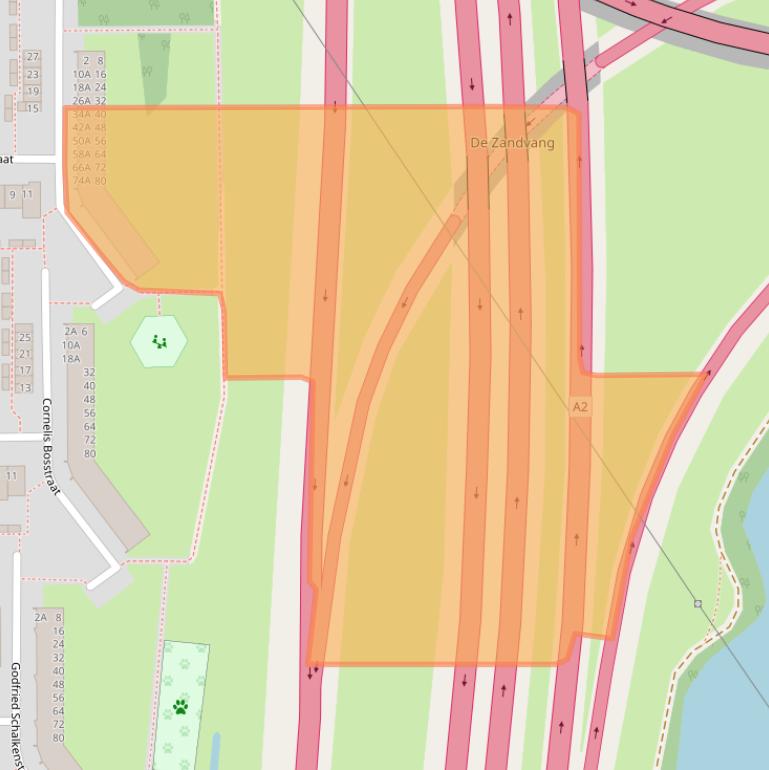 Kaart van postcodegebied 5246CG.