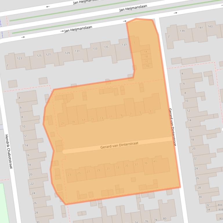 Kaart van postcodegebied 5246EJ.