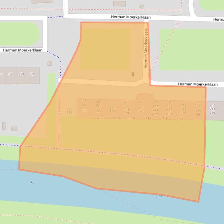 Kaart van postcodegebied 5246GG.