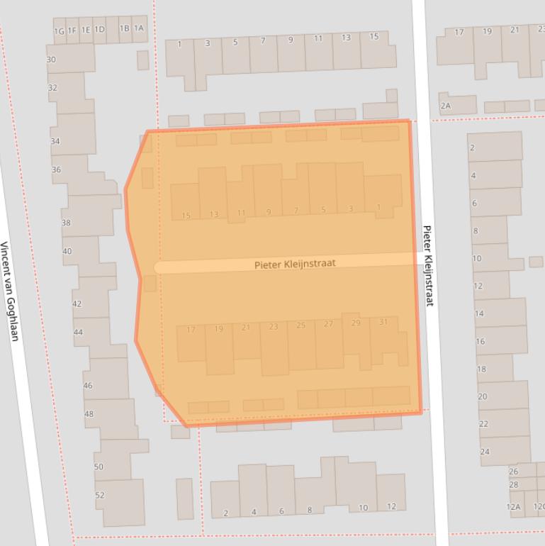 Kaart van postcodegebied 5246GS.