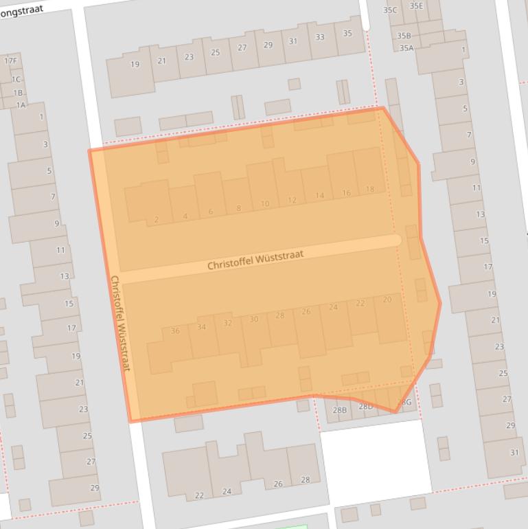 Kaart van postcodegebied 5246GW.