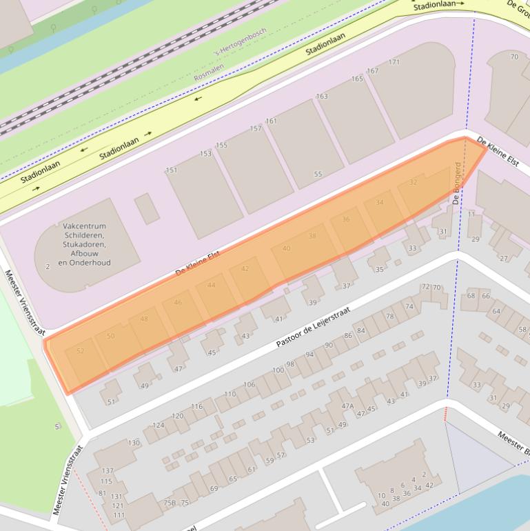 Kaart van postcodegebied 5246JJ.