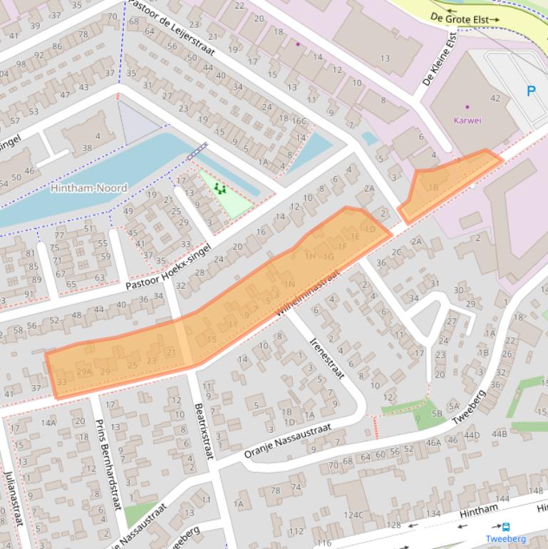 Kaart van postcodegebied 5246XA.