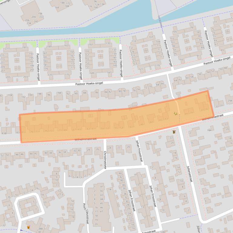 Kaart van postcodegebied 5246XB.