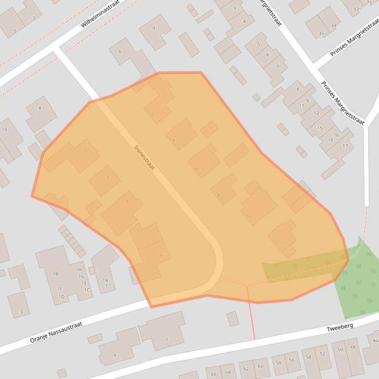Kaart van postcodegebied 5246XK.