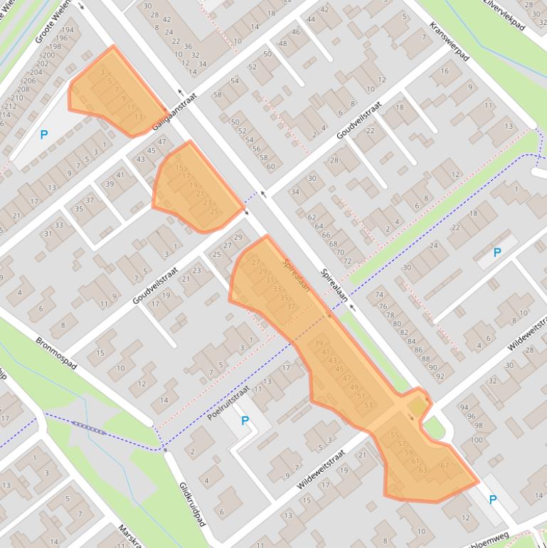 Kaart van postcodegebied 5247HJ.