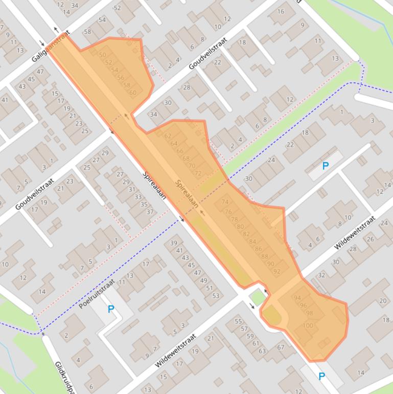 Kaart van postcodegebied 5247HL.