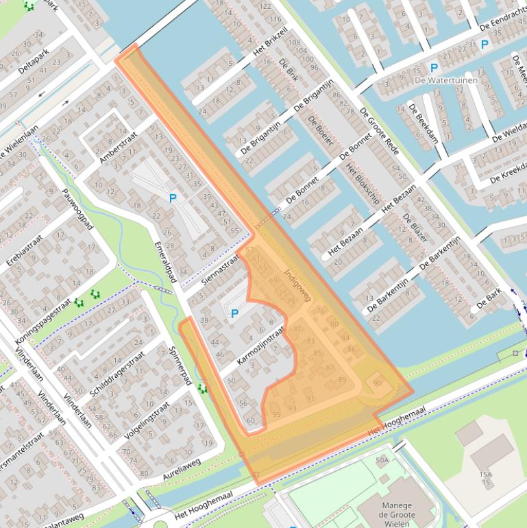 Kaart van postcodegebied 5247KB.