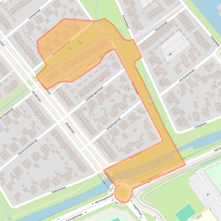 Kaart van postcodegebied 5247KL.